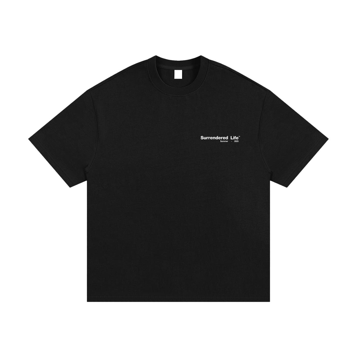 THROUGH THE GLASS | Black Heavyweight Graphic Tee