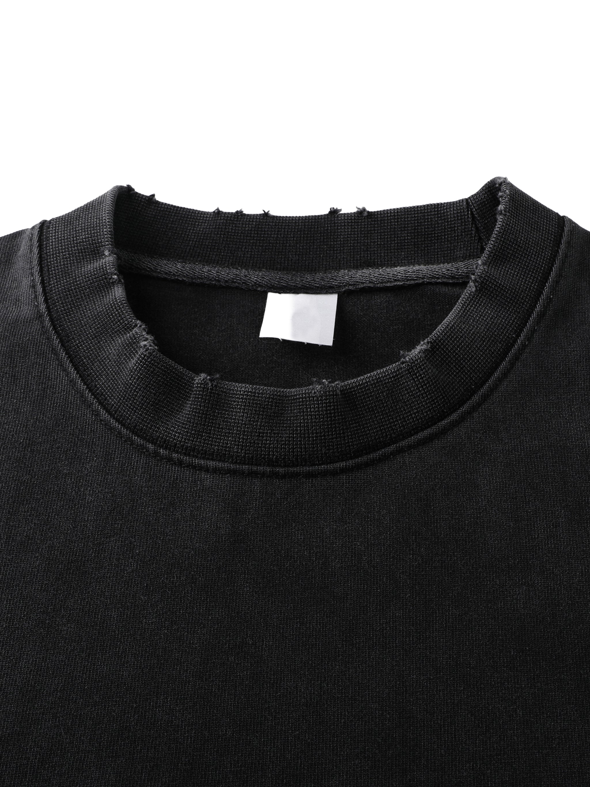 THROUGH THE GLASS | Vintage Black Wash Heavyweight Tee