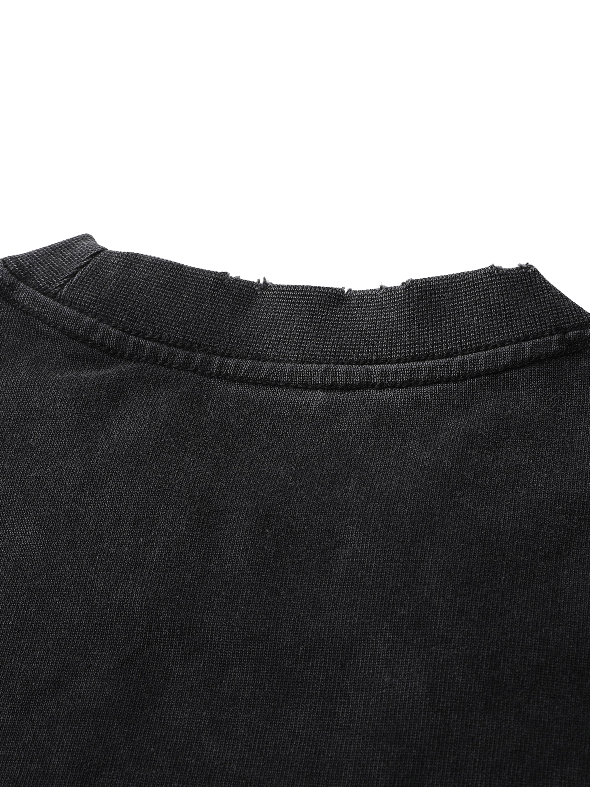 THROUGH THE GLASS | Vintage Black Wash Heavyweight Tee